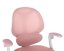 Dětská otočná židle Neoseat JUNI 009 s podnoží — látka, růžová