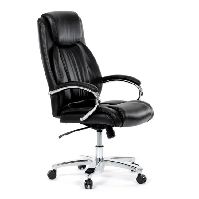Kancelářské křeslo RYZAR — ekokůže, černá
