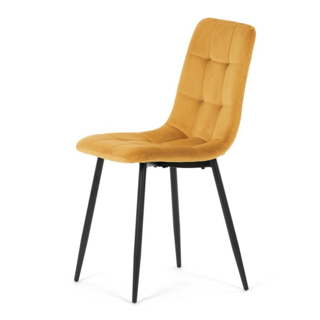 Jídelní židle THEO II — kov, samet, více barev - Barevné varianty židle THEO II: Modrá