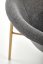Jídelní křeslo HANNAH — kov, látka, přírodní / šedá