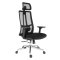 Kancelářská ergonomická židle Neoseat SPINO — látka, černá, nosnost 150 kg