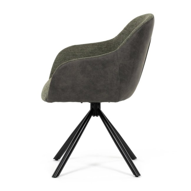 Jídelní otočné křeslo HILARY — kov, látka, šedá / více barev - Barevné varianty jídelního křesla HILARY: Šedá