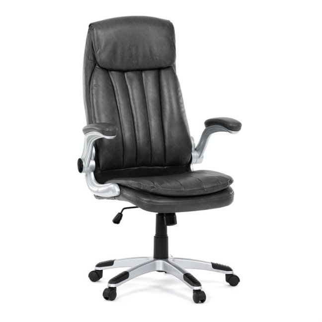Kancelářské křeslo KURO — ekokůže, šedá