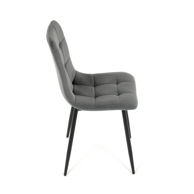 Jídelní židle THEO II — kov, samet, více barev - Barevné varianty židle THEO II: Modrá