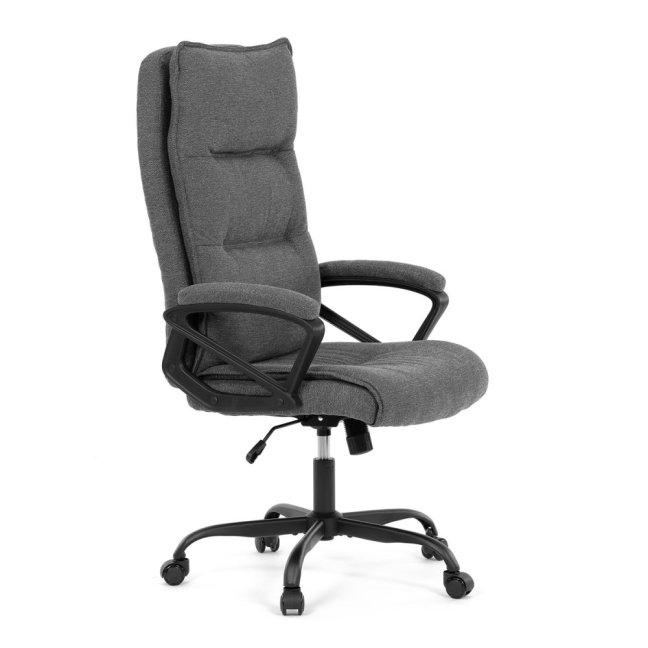 Kancelářské křeslo EBRO — látka, šedá