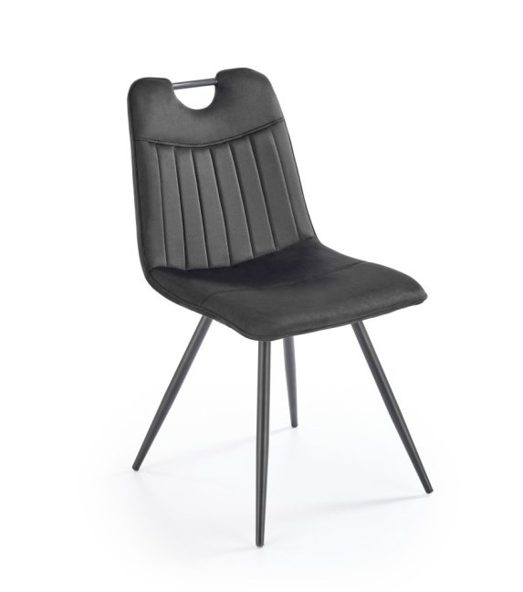 Jídelní židle FAUST — kov, samet, černá / více barev - Barevné varianty jídelní židle FAUST: Černá