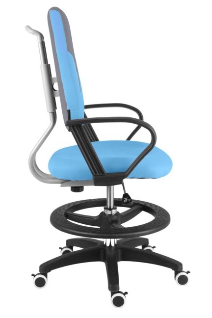 Dětská rostoucí židle Neoseat KINDER — látka, šedá / světle modrá