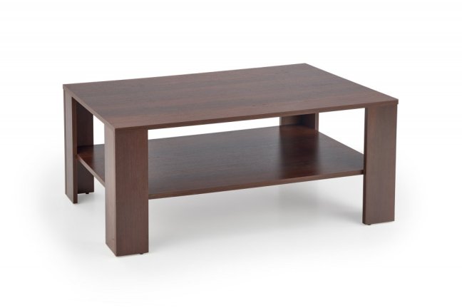 Konferenční stolek KWADRO — 110x65x53 cm, MDF, tmavý ořech