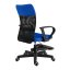 Dětská židle Neoseat MONKEY s podnoží — látka, černá / tmavě modrá