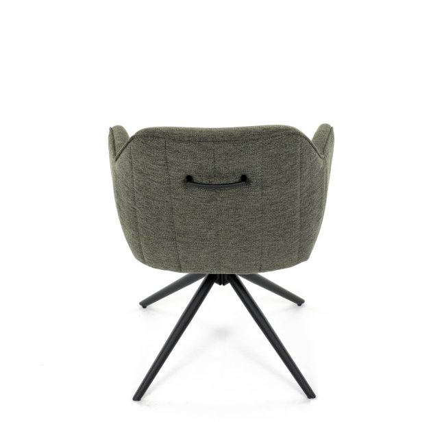 Jídelní otočná židle SCARA — kov, látka, více barev