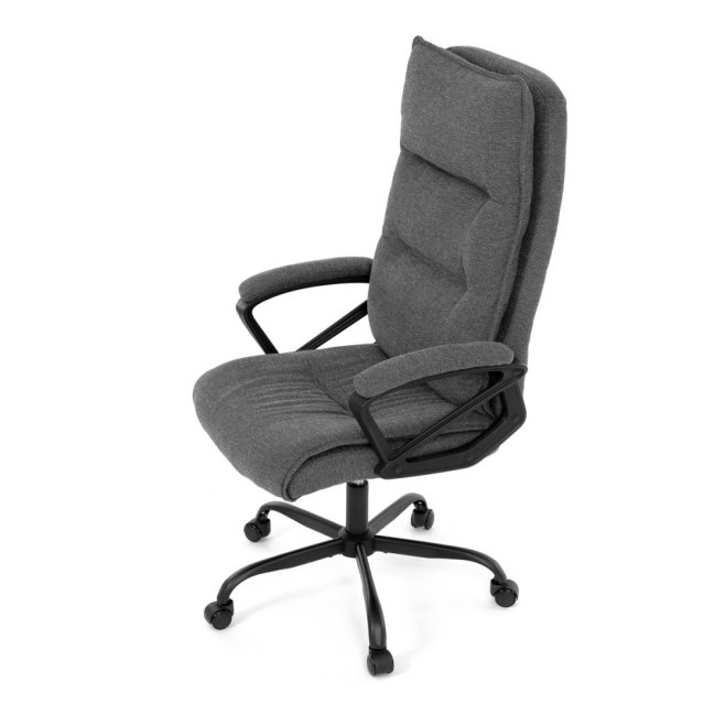 Kancelářské křeslo EBRO — látka, šedá