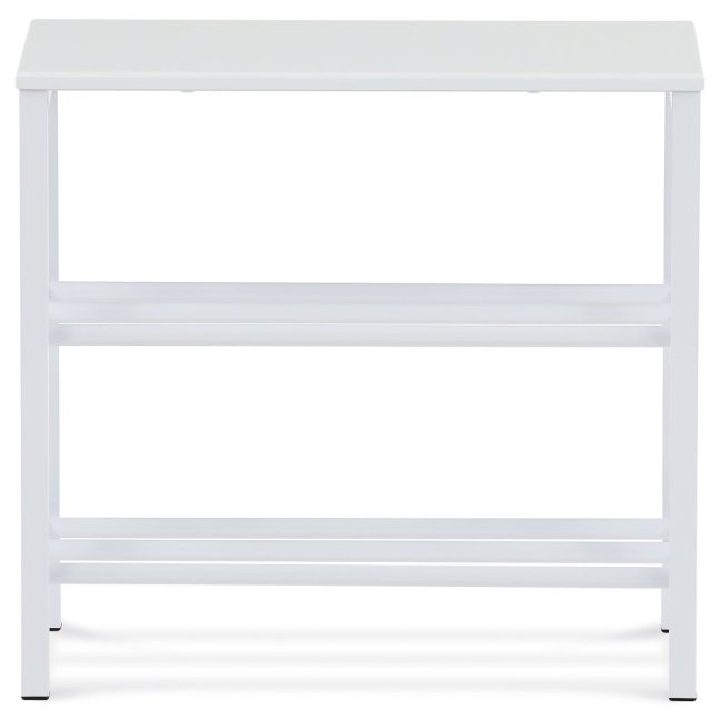 Botník EULA — kov, MDF, bílá