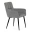 Jídelní křeslo LYON — kov, látka, více barev - Barevné varianty jídelního křesla LYON: Tmavě šedá