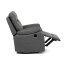 Relaxační křeslo BENNY s elektrickým polohováním — látka, šedá