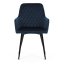 Jídelní křeslo CINDY — samet, černá / více barev - Barevné varianty židle CINDY: Modrá