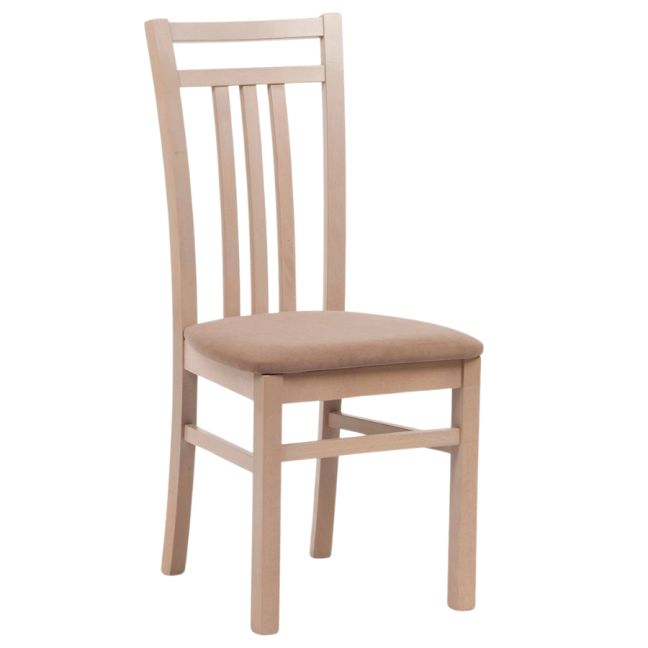 Jídelní čalouněná židle LOTY — masiv, látka, více barev - Moření jídelní židle: Třešeň, Barva čalounění látkou VELVET: Velvet terracotta 44