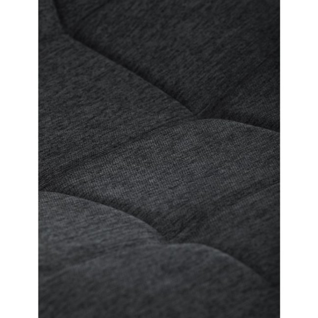 Jídelní židle DAEMON — kov, látka, černá / tmavě šedá