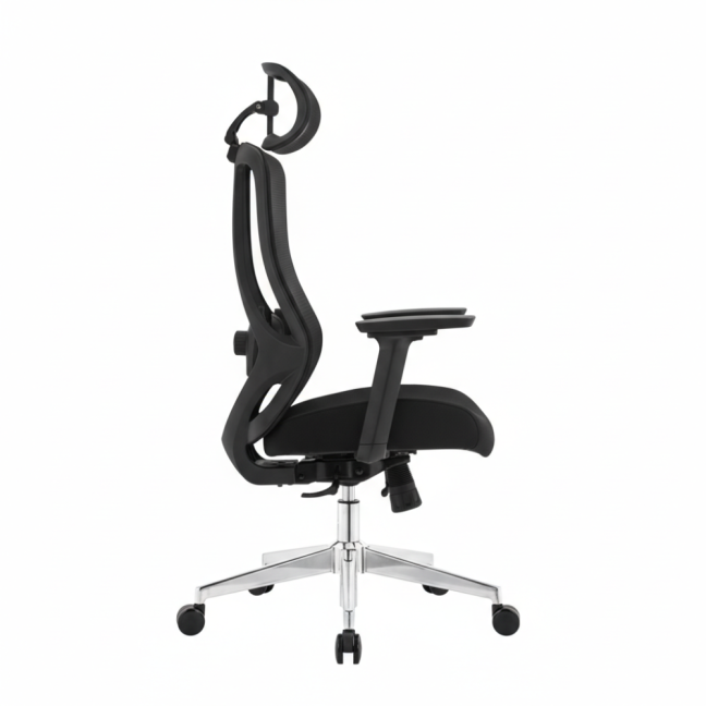 Kancelářská ergonomická židle Neoseat TIYA — černá, nosnost 150 kg