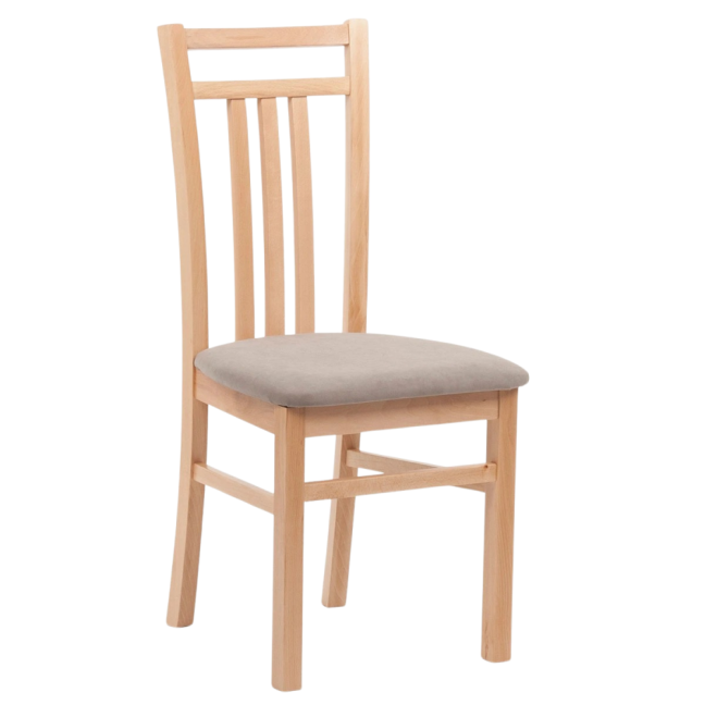 Jídelní čalouněná židle LOTY — masiv, látka, více barev - Moření jídelní židle: Třešeň, Barva čalounění látkou VELVET: Velvet terracotta 44