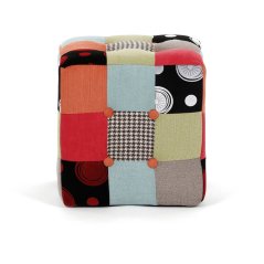 Taburet JELLY — látka, patchwork
