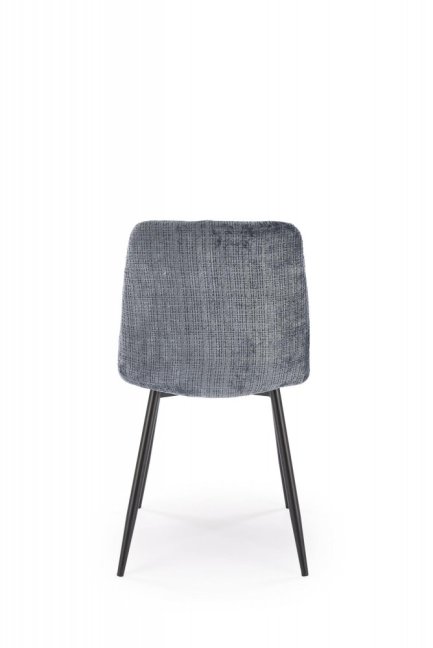 Jídelní židle MARTA — kov, látka, šedá