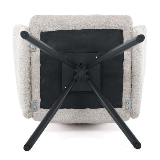 Jídelní otočné křeslo MANKA — kov, látka, více barev - Barevné varianty jídelního křesla MANKA: Šedá