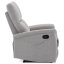 Relaxační polohovací TV křeslo ASTER — látka, světle šedá