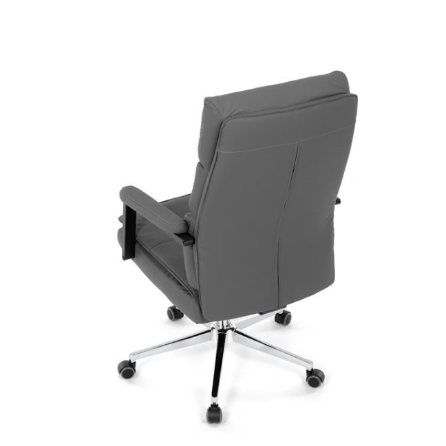 Kancelářské křeslo DARGO — ekokůže, tmavě šedá