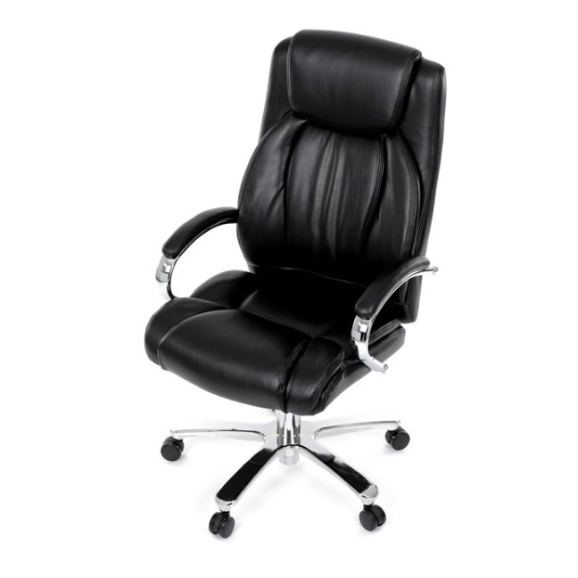 Kancelářské křeslo RYZAR — ekokůže, černá