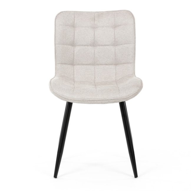 Jídelní židle PAELA — kov, látka, více barev - Barevné varianty jídelní židle PAELA: Světle šedá