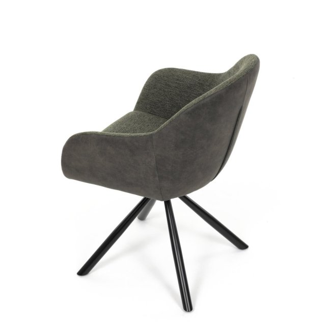 Jídelní otočné křeslo HILARY — kov, látka, šedá / více barev - Barevné varianty jídelního křesla HILARY: Šedá