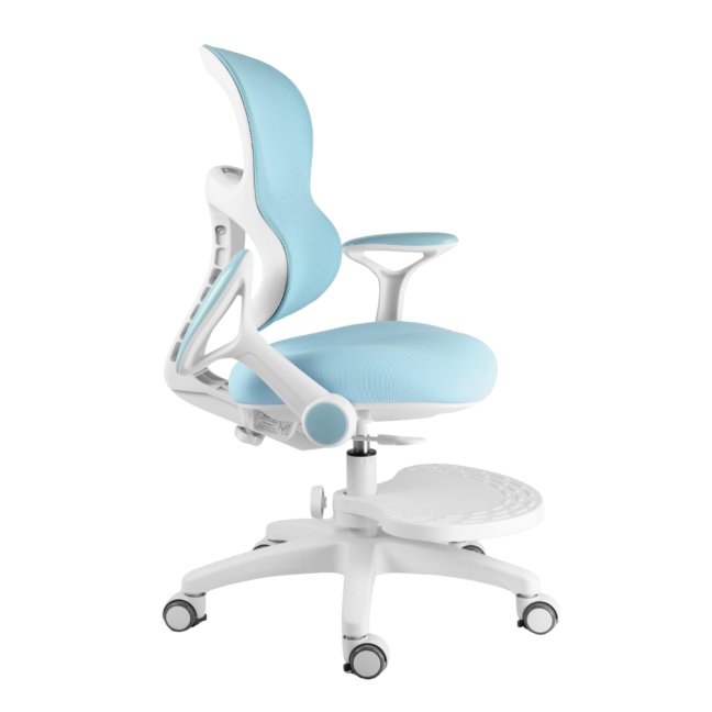 Dětská rostoucí židle Neoseat JUNI 006 — látka, pratelný potah, modrá