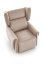 TV křeslo ušák GELATO s elektrickým polohováním — látka, béžová