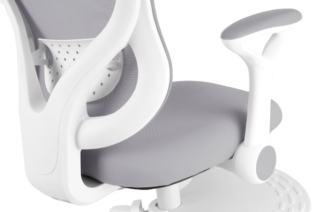 Dětská rostoucí židle Neoseat JUNI 007 — látka, pratelný potah, šedá (rozbaleno)