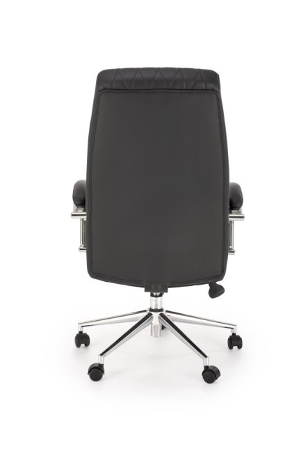 Kancelářské křeslo ROMANO — ekokůže, látka, černá