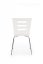 Jídelní židle JOANNA — kov, překližka, bílá