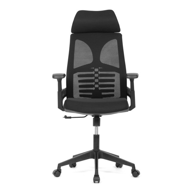 Kancelářská otočná židle TONKA — síť, černá