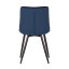 Jídelní židle STELLA — kov, samet, více barev - Barevné varianty jídelní židle STELLA: Modrá