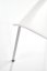 Jídelní židle JOANNA — kov, překližka, bílá