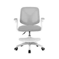 Dětská otočná židle Neoseat JUNI 010 s podnoží — látka, šedá