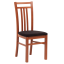 Jídelní čalouněná židle LOTY — masiv, látka, více barev - Moření jídelní židle: Třešeň, Barva čalounění látkou VELVET: Velvet terracotta 44