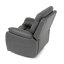 Relaxační křeslo BENNY s elektrickým polohováním — látka, šedá