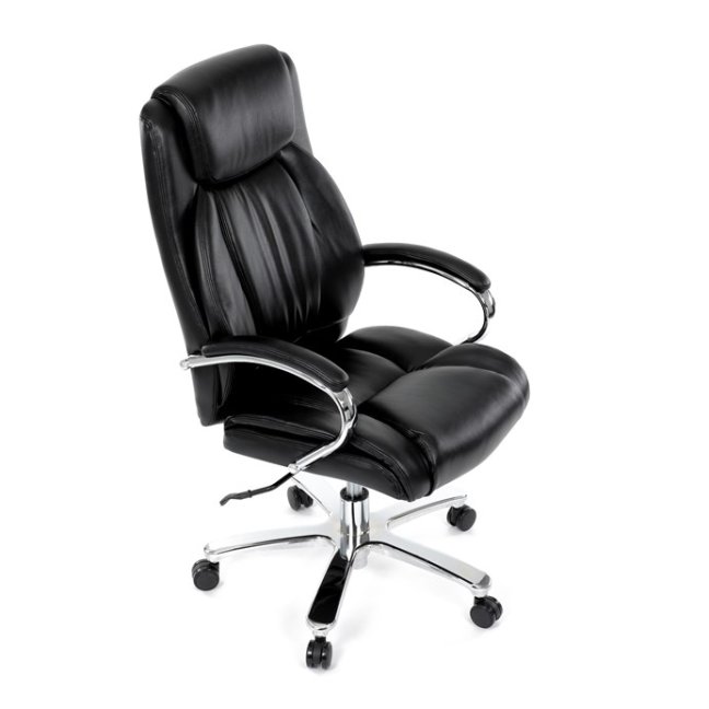 Kancelářské křeslo RYZAR — ekokůže, černá