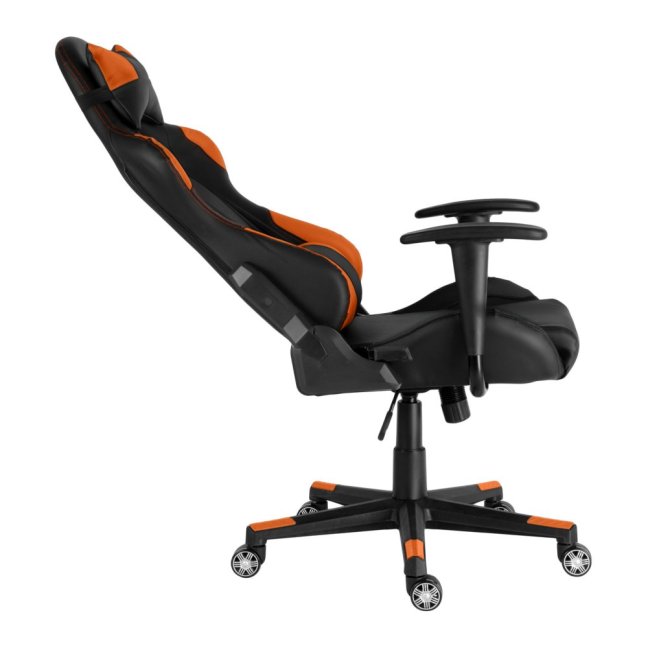 Herní židle Racing ZK-006 — ekokůže, černá / oranžová