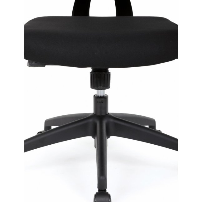 Kancelářská ergonomická židle GRANT — síť, látka, černá