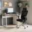Kancelářská ergonomická židle LUMOS — síťovina, černá
