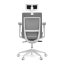 Kancelářská ergonomická židle SIVAL — síť, šedá
