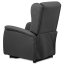 Relaxační křeslo ušák TELMAR s elektrickým polohováním — 2 motory, látka, šedá