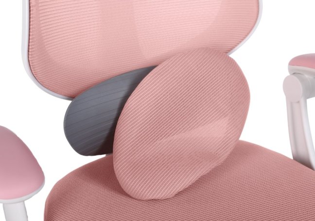 Dětská otočná židle Neoseat JUNI 009 s podnoží — látka, růžová