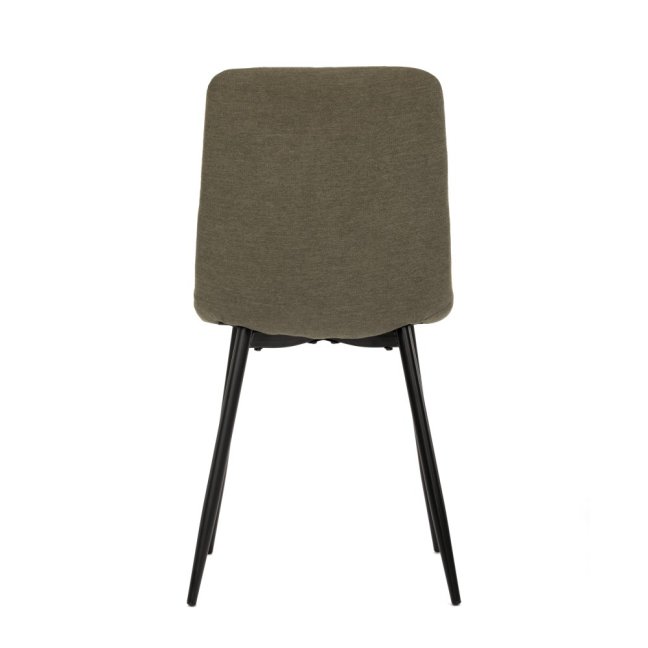 Jídelní židle LONA — kov, látka, černá / více barev - Barevné varianty židle LONA: Hnědá